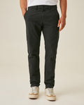 Mens Pants Slim Fit Cotton Elastane Utilitarian Set Rear Piping Woven Label Red Details Bomber Set - Black 63_631H006_NEG194004_0