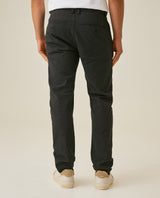 Mens Pants Slim Fit Cotton Elastane Utilitarian Set Rear Piping Woven Label Red Details Bomber Set - Black 63_631H006_NEG194004_6
