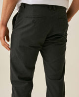Mens Pants Slim Fit Cotton Elastane Utilitarian Set Rear Piping Woven Label Red Details Bomber Set - Black 63_631H006_NEG194004_7