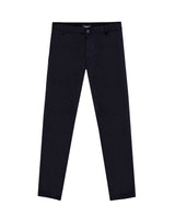 Mens Pants Regular Fit Mid Rise Cotton Nylon Elastane Technical Fabric Internal Elastic Waistband Special Touch - Black 63_631H007_NEG194007_0