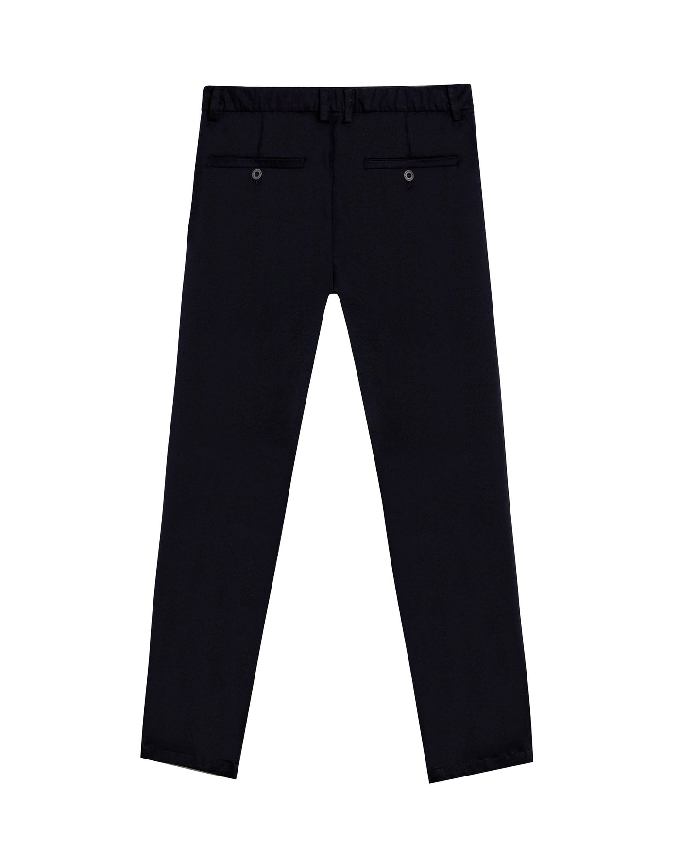 Mens Pants Regular Fit Mid Rise Cotton Nylon Elastane Technical Fabric Internal Elastic Waistband Special Touch - Black 63_631H007_NEG194007_5