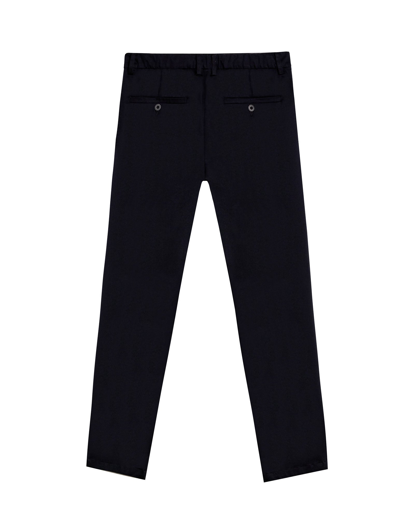 Mens Pants Regular Fit Mid Rise Cotton Nylon Elastane Technical Fabric Internal Elastic Waistband Special Touch - Black 63_631H007_NEG194007_5