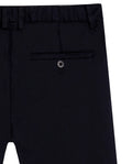 Mens Pants Regular Fit Mid Rise Cotton Nylon Elastane Technical Fabric Internal Elastic Waistband Special Touch - Black 63_631H007_NEG194007_6