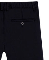 Mens Pants Regular Fit Mid Rise Cotton Nylon Elastane Technical Fabric Internal Elastic Waistband Special Touch - Black 63_631H007_NEG194007_6
