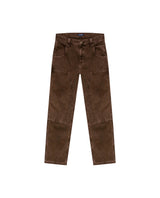 Mens Rodeo Carpenter Pants 5 Pocket Low Rise Canvas Cotton Medium Weight Workwear Aesthetic - Brown 63_631H010_CAF190916_3