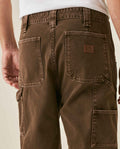 Mens Rodeo Carpenter Pants 5 Pocket Low Rise Canvas Cotton Medium Weight Workwear Aesthetic - Brown 63_631H010_CAF190916_7