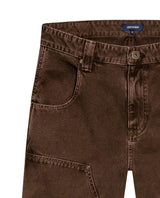 Mens Rodeo Carpenter Pants 5 Pocket Low Rise Canvas Cotton Medium Weight Workwear Aesthetic - Brown 63_631H010_CAF190916_8