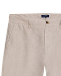 Mens Rodeo Pants Straight Fit Relaxed Mid Rise Linen Pure Piping Pockets Leather Label - Gray 63_631H702_GRI146305_8