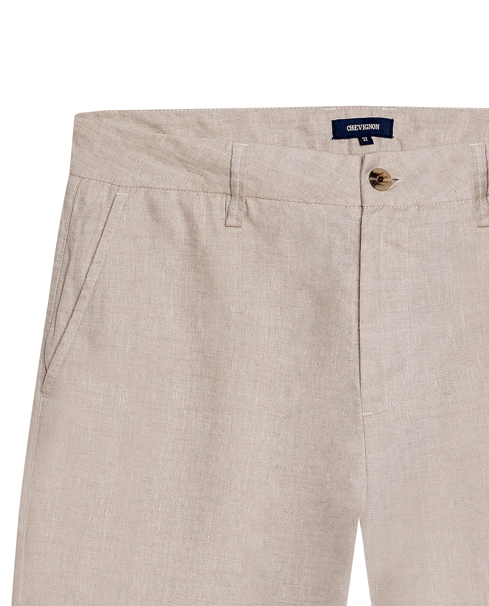Mens Rodeo Pants Straight Fit Relaxed Mid Rise Linen Pure Piping Pockets Leather Label - Gray 63_631H702_GRI146305_8