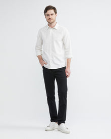 BLACK REGULAR FIT PANTS