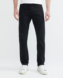 BLACK REGULAR FIT PANTS