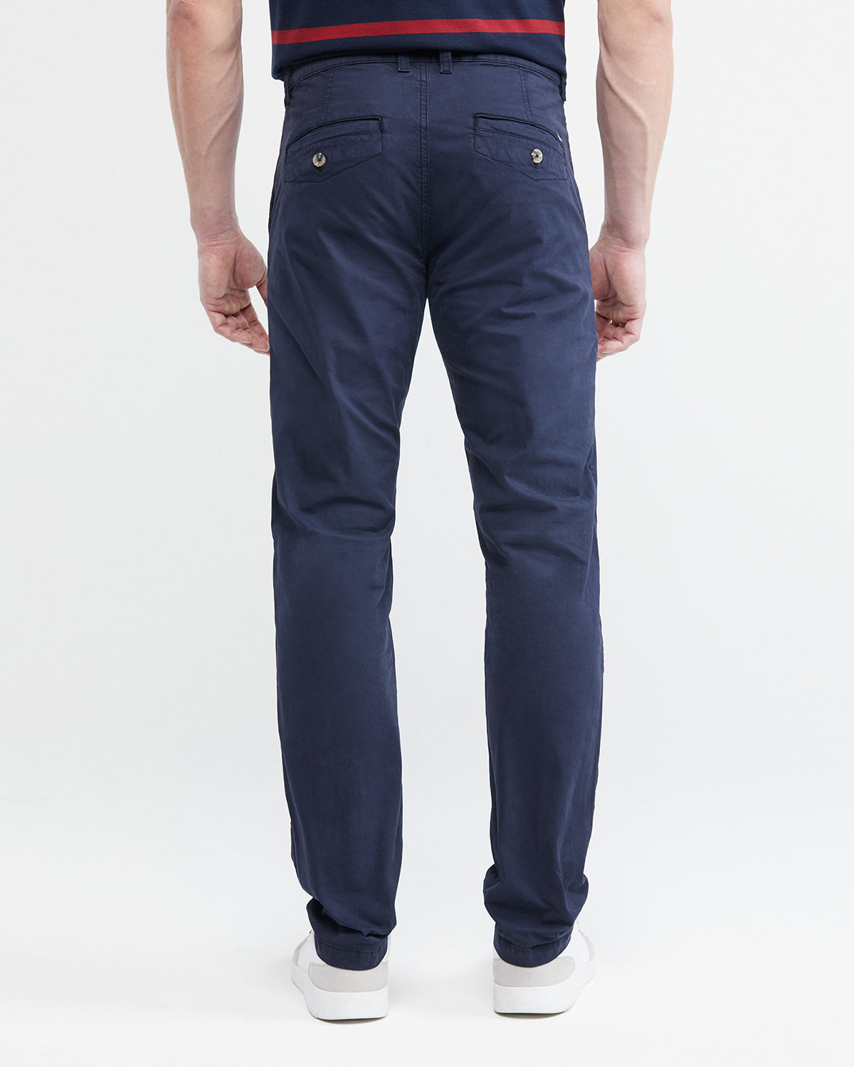 DARK BLUE REGULAR FIT CHINOS