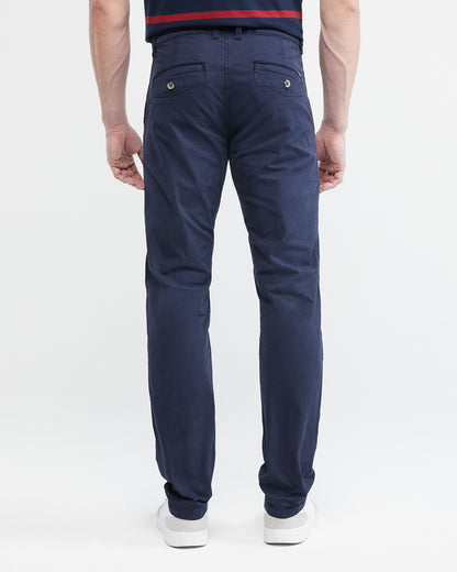DARK BLUE REGULAR FIT CHINOS