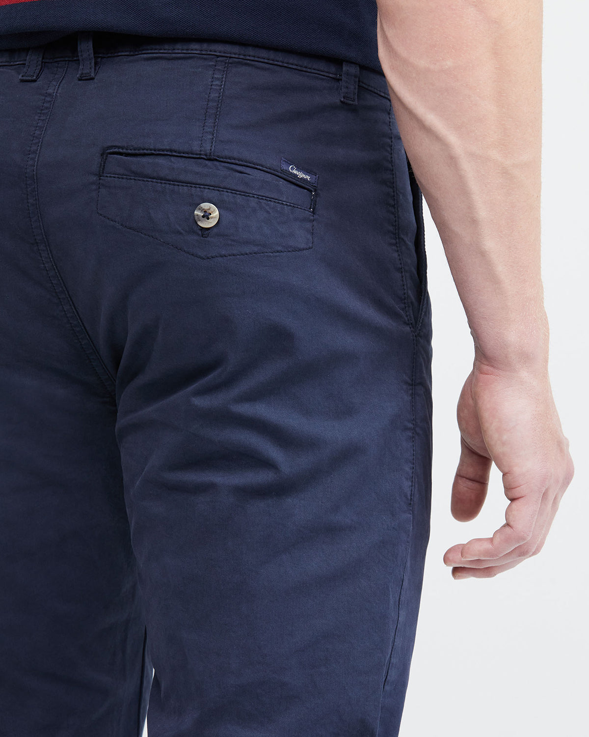 DARK BLUE REGULAR FIT CHINOS