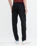 BLACK COTTON FIVE-POCKET PANTS