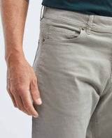 Men's 5-Pocket Dyed Pants Leather Label Rivets Cotton Stretch - 3