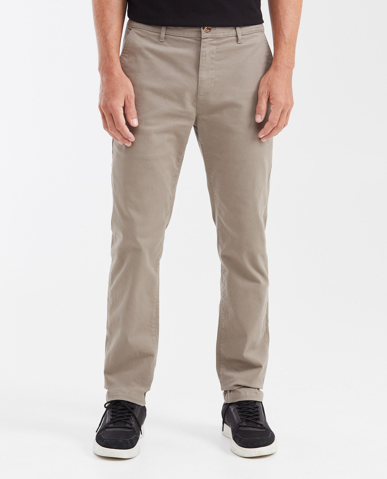Pantalón Tipo Chino Regular Fit Boot Cut para Hombre - Gray 63_632G000_GRI181110_0