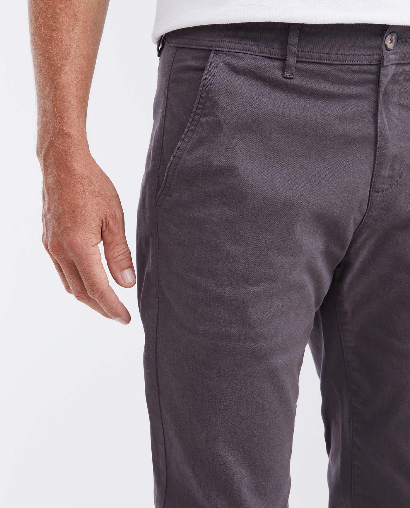 Pantalón Tipo Chino Regular Fit Boot Cut para Hombre - Gray 63_632G000_GRI190201_4