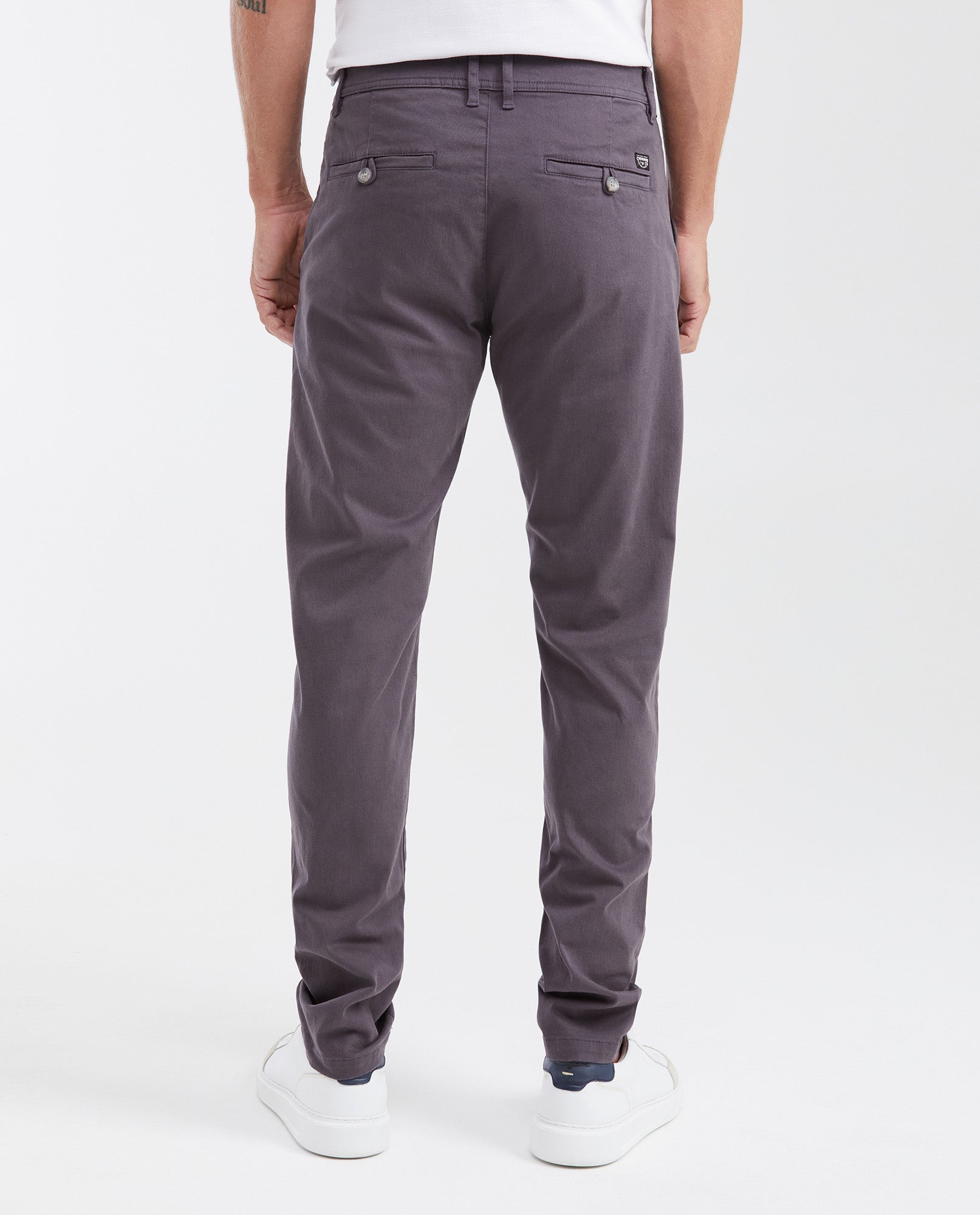 Pantalón Tipo Chino Regular Fit Boot Cut para Hombre - Gray 63_632G000_GRI190201_5
