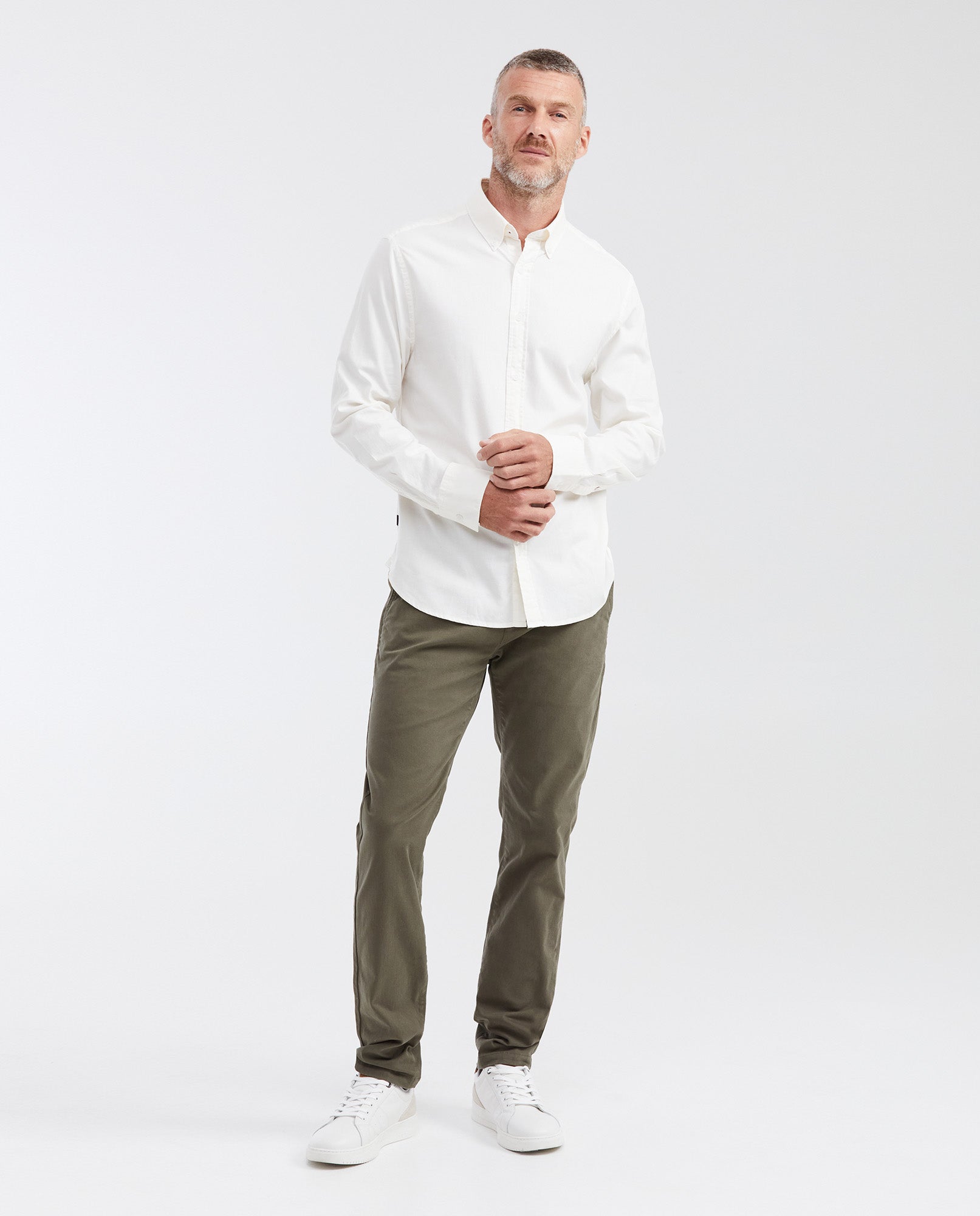 Pantalón Tipo Chino Regular Fit Boot Cut para Hombre - Green 63_632G000_VER190415_3
