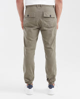 Men's Cargo-Inspired Canvas Jogger Pants with Elastic Waist - 6