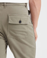 Men's Cargo-Inspired Canvas Jogger Pants with Elastic Waist - 7