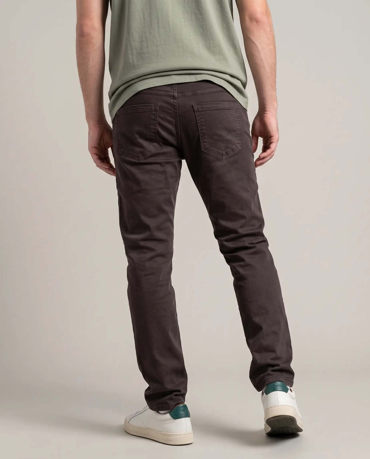 Men's Medium Rise 5-Pocket Relaxed Boot Pants with Peach Touch and Reserve Dye in Cotton-Elastane 63_632G008_CAF181314_5