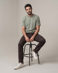 Men's Medium Rise 5-Pocket Relaxed Boot Pants with Peach Touch and Reserve Dye in Cotton-Elastane 63_632G008_CAF181314_7