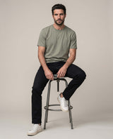Men's Medium Rise 5-Pocket Relaxed Boot Pants with Peach Touch and Reserve Dye in Cotton-Elastane 63_632G008_NEG194007_7