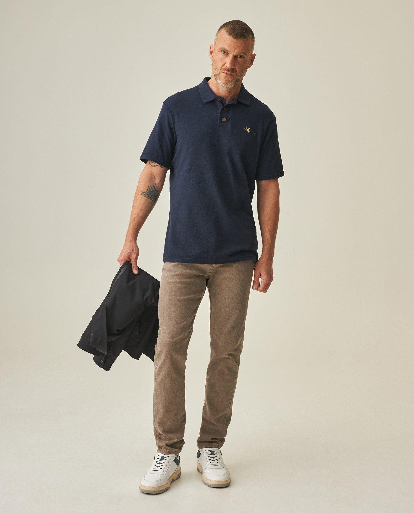 Men's Slim Fit Pants - Beige 63_632H001_BEI161102_3