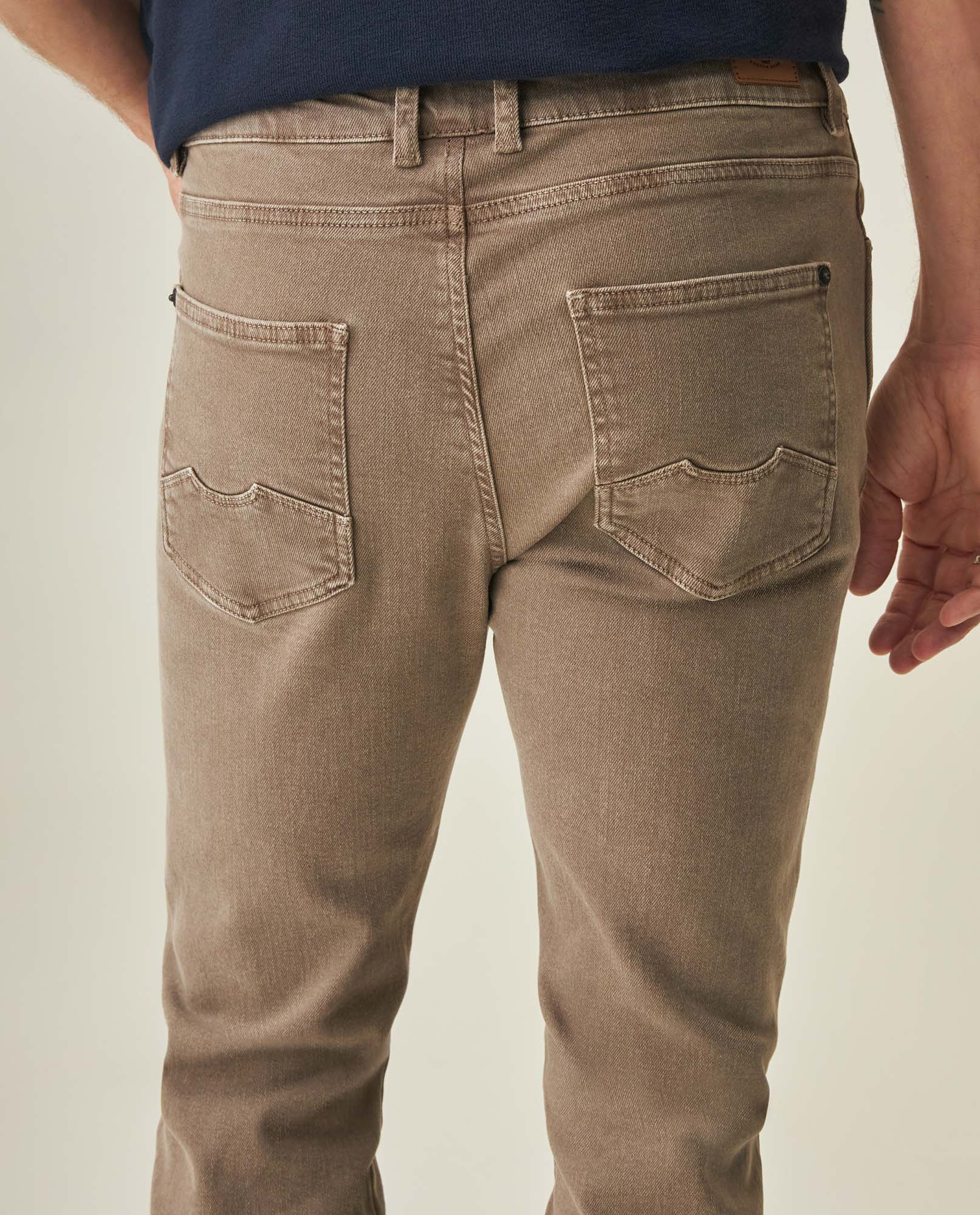 Men's Slim Fit Pants - Beige 63_632H001_BEI161102_7