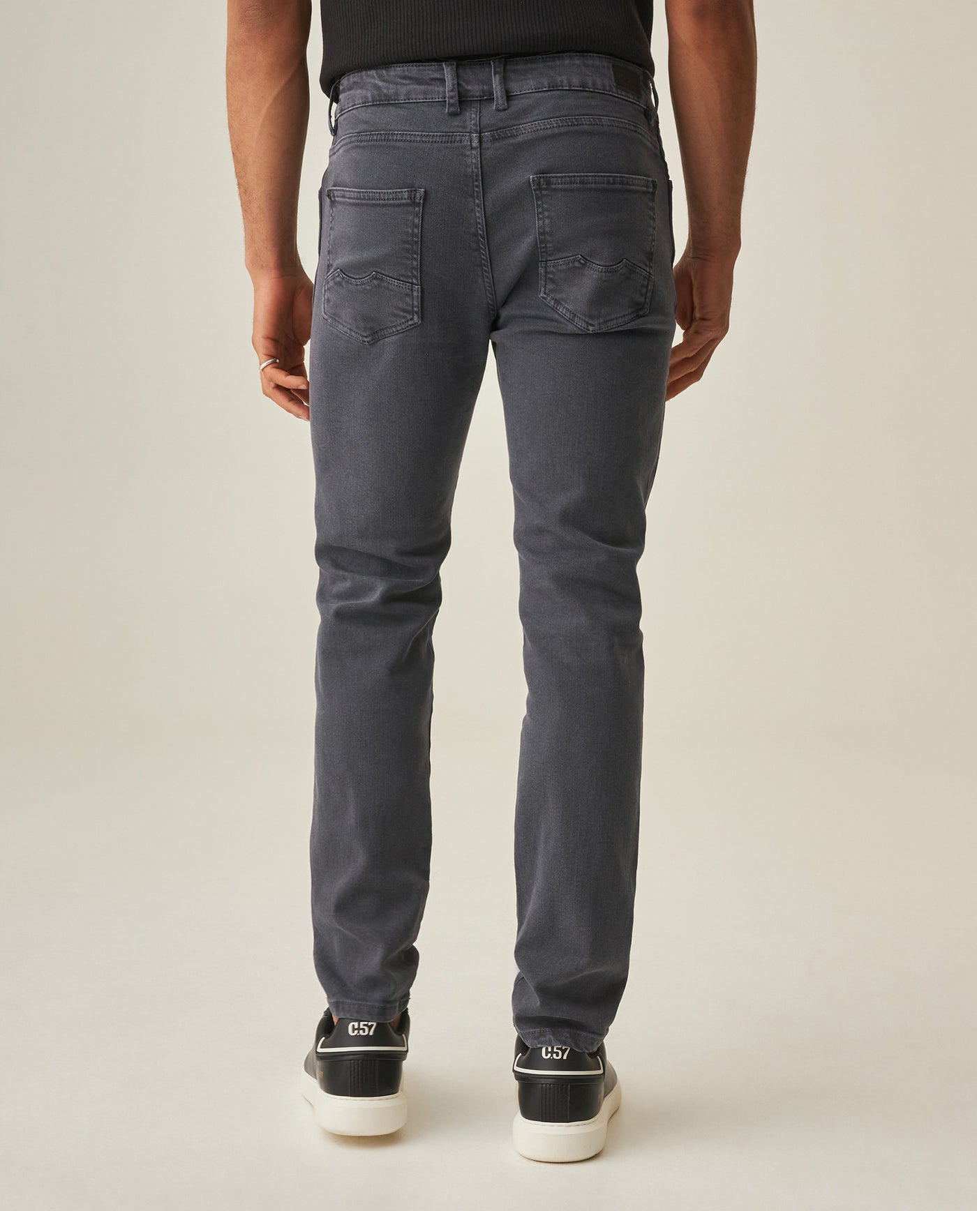 Men's Slim Fit Pants - Gray 63_632H001_GRI193918_6