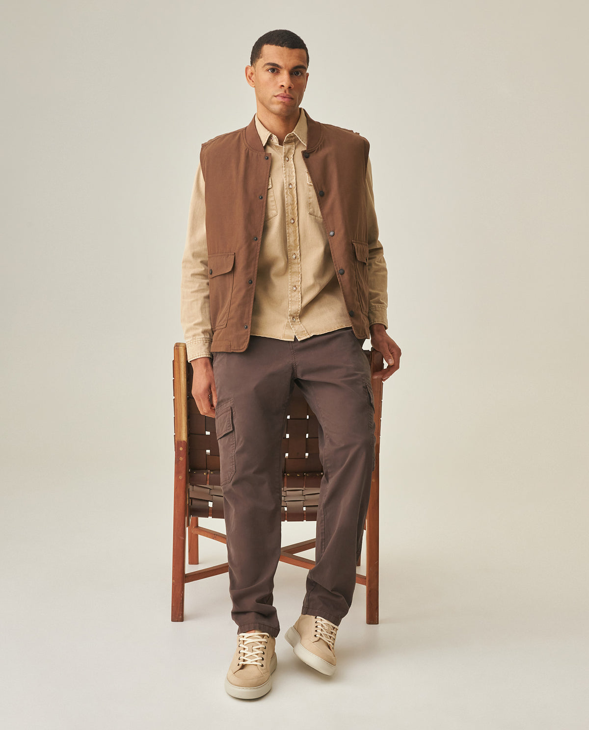 Men´s Cargo Pants - Brown 63_632H006_CAF190840_3