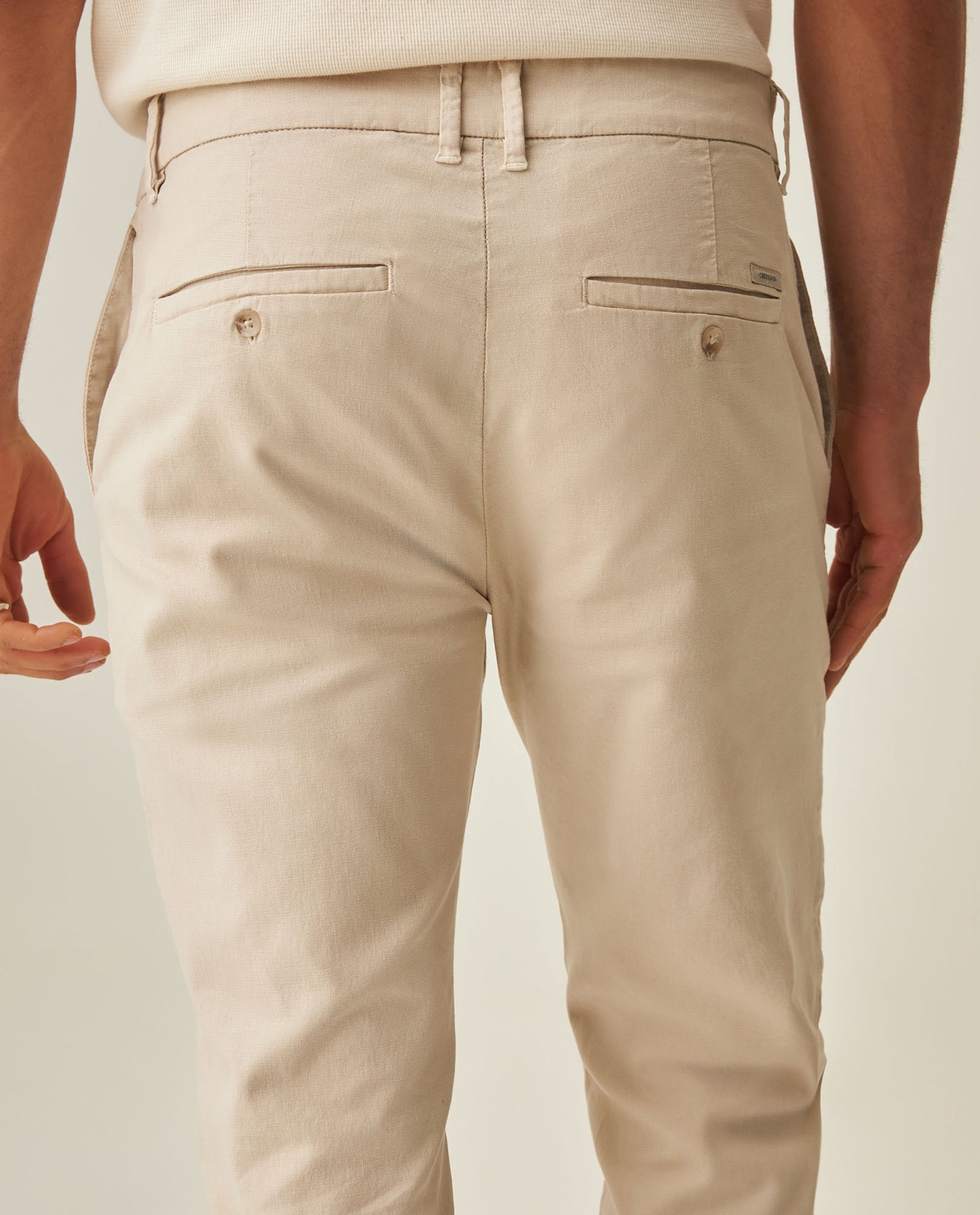 Men´s Linen Chino Pants - Beige 63_632H008_BEI161102_7