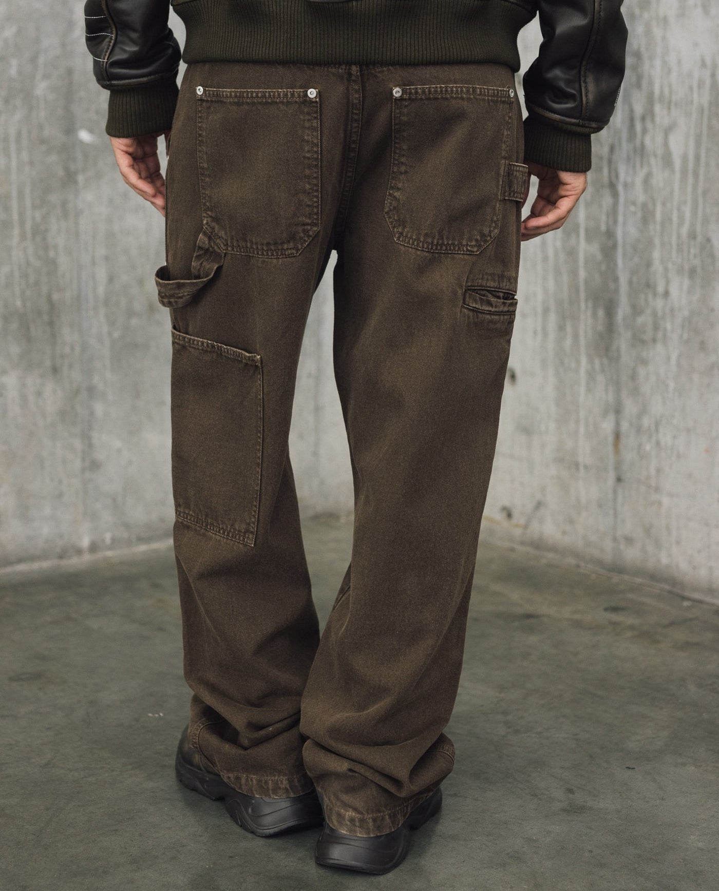 Mens Bootcut Cargo Pants - Special Collection - Brown 63_632H200_CAF190814_7