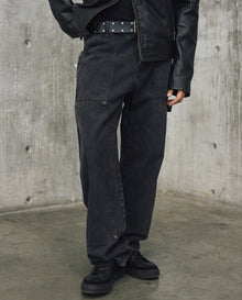 Mens Bootcut Cargo Pants - Special Collection - Black 63_632H200_NEG194007_3