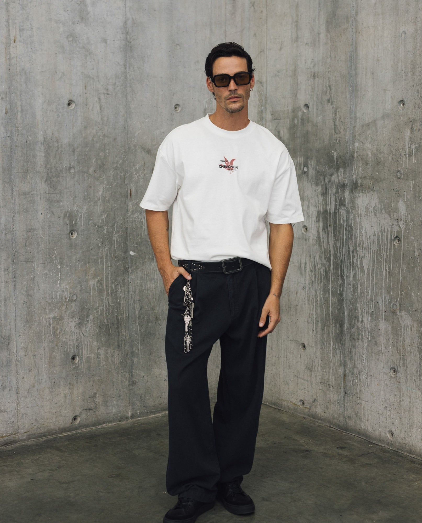 Mens Wide Waistband Pants - Special Collection - Black 63_632H202_NEG194007_5