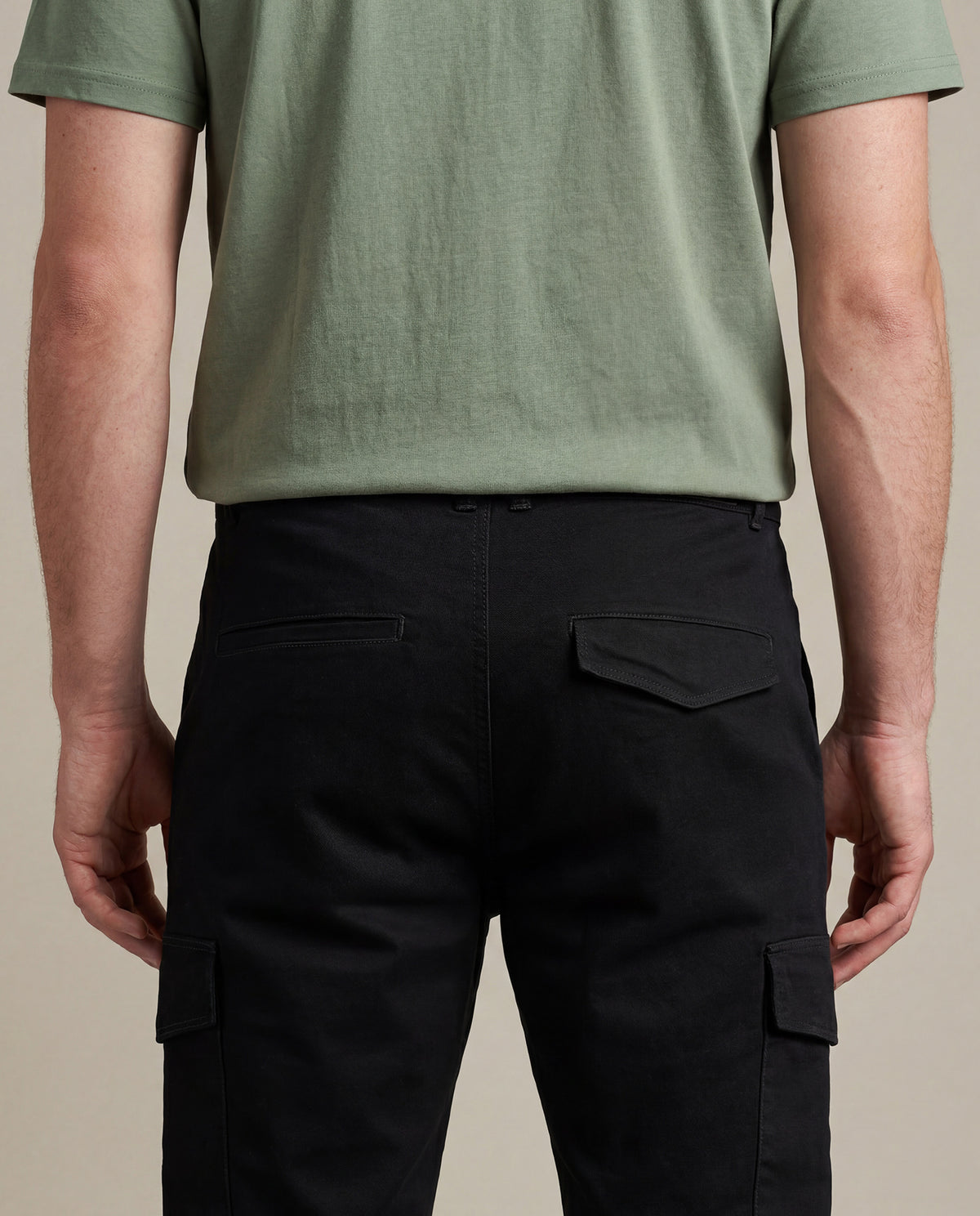 Men´s Regular Fit Cargo Pant - Black 63_635G140_NEG194007_7