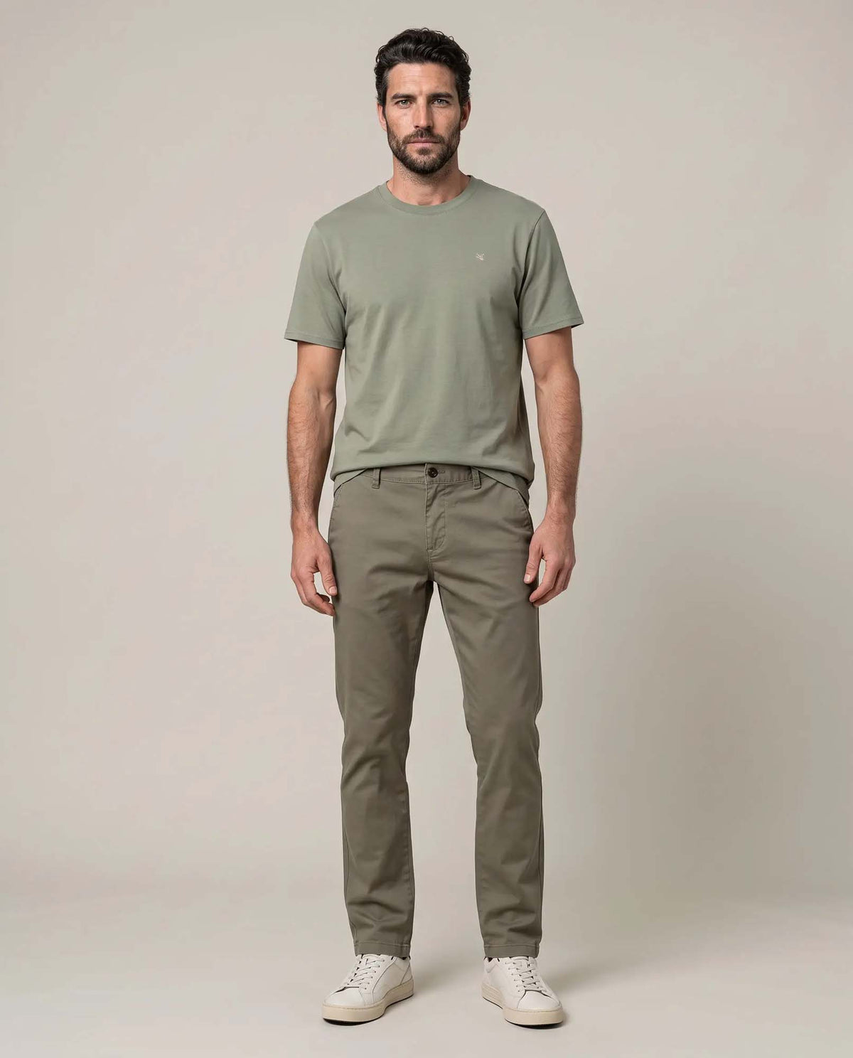 Men´s Tapered Chino Pants - Green 63_635H103_VER190622_0