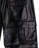 Mens Lambskin Leather Seven-Pocket Cargo Pants - Special Collection - Black 63_637H500_NEG194007_6