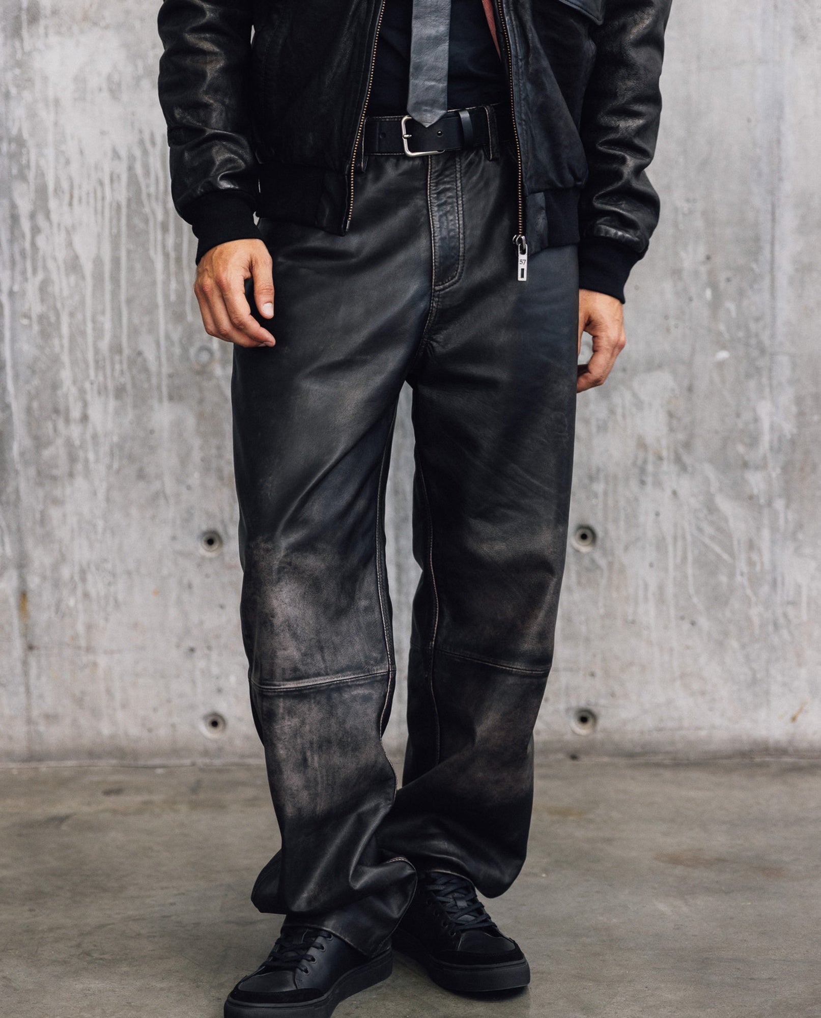 Men´s Lambskin Cargo Pant - Brown 63_637H501_CAF171321_3