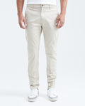 Men's Rocket Pants Red Details Above Piping Diagonal Pockets in Cotton Stretch - 1
