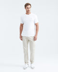 Men's Rocket Pants Red Details Above Piping Diagonal Pockets in Cotton Stretch - 2