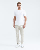 Men's Rocket Pants Red Details Above Piping Diagonal Pockets in Cotton Stretch - 2