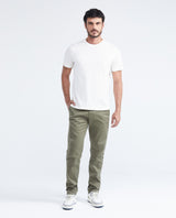 Men's Rocket Pants Red Details Above Piping Diagonal Pockets in Cotton Stretch - 2