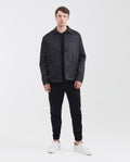 Men's Jogger Pants Elastic Waist Ankles Patch Side Pockets in Cotton-Tencel Blend - 2