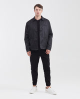 Men's Jogger Pants Elastic Waist Ankles Patch Side Pockets in Cotton-Tencel Blend - 2