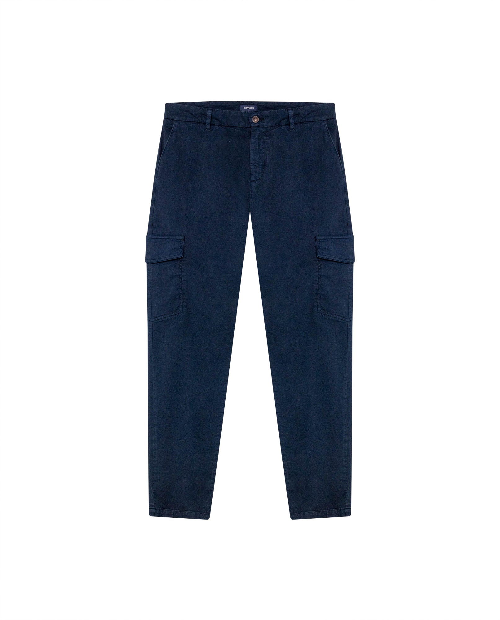 Men's Cargo Pants Regular Fit Mid Rise in Cotton Stretch Blend, Festive - 1