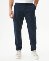 Men's Cargo Pants Regular Fit Mid Rise in Cotton Stretch Blend, Festive - 2