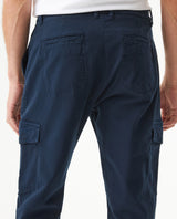 Men's Cargo Pants Regular Fit Mid Rise in Cotton Stretch Blend, Festive - 6